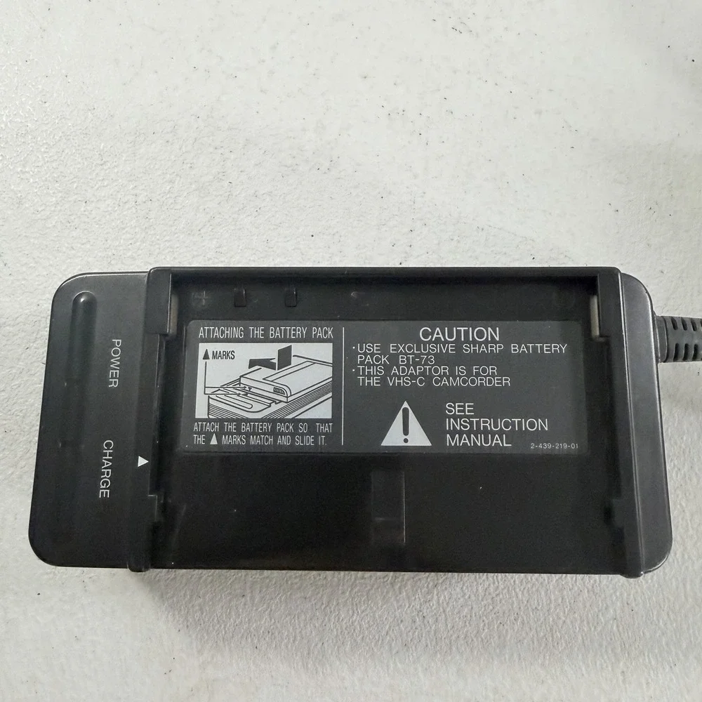Sharp AA-73U Camcorder Battery Charger AC Adaptor Power Supply TESTED WORKING